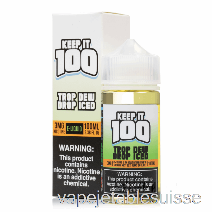 Vape Suisse Goutte De Rosée Trop Glacée - Gardez-la 100 - 100 Ml 6 Mg